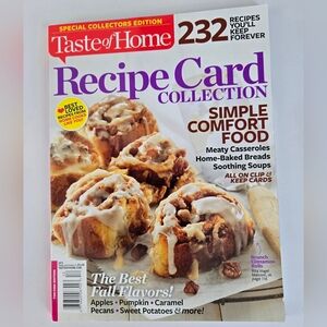 Taste of Home Recipe Card Collection Magazine